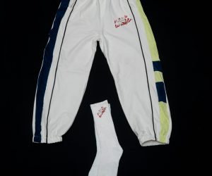 Mixed combo white joggings and socks (size ; S)